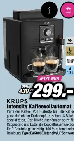 Red Zac KRUPS Intensity Kaffeevollautomat Angebot