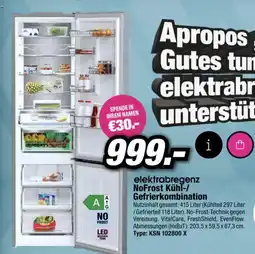 Red Zac elektrabregenz NoFrost Kühl-/ Gefrierkombination Angebot
