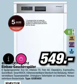 Red Zac Einbau-Geschirrspüler Angebot