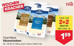 MPreis Tirol Milch Käsescheiben Angebot