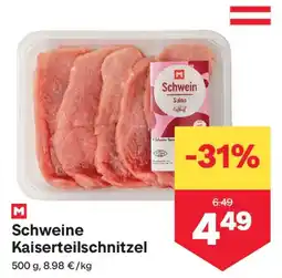 MPreis Schweine Kaiserteilschnitzel Angebot
