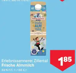 MPreis Erlebnissennerei Zillertal Frische Almmilch Angebot