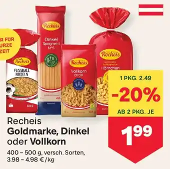 MPreis Recheis Goldmarke, Dinkel oder Vollkorn Angebot
