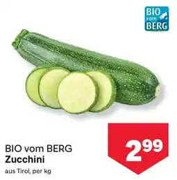 MPreis BIO vom BERG Zucchini Angebot