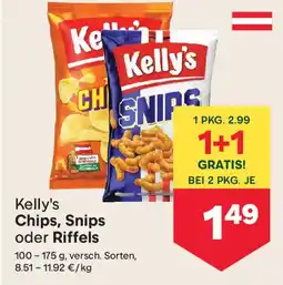 MPreis Kelly's Chips, Snips oder Riffels Angebot
