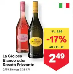 MPreis La Gioiosa Bianco oder Rosato Frizzante Angebot
