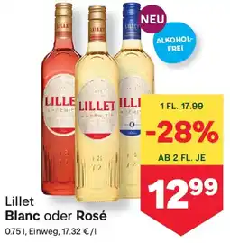 MPreis Lillet Blanc oder Rosé Angebot