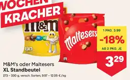 MPreis M&m's oder maltesers xl standbeutel Angebot