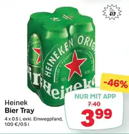 MPreis Heinek bier tray Angebot