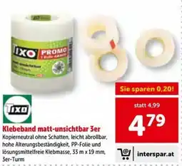 Interspar Klebeband matt-unsichtbar 3er Angebot