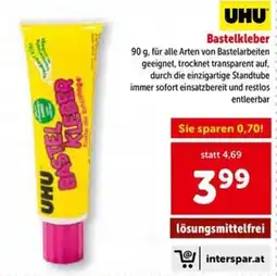 Interspar UHU Bastelkleber Angebot