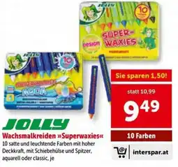Interspar JOLLY Wachsmalkreiden Superwaxies Angebot