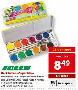 Interspar Deckfarben supertabs Angebot