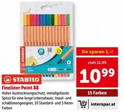 Interspar Fineliner Point 88 Angebot