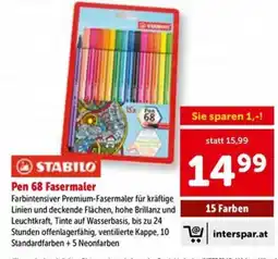 Interspar Pen 68 Fasermaler Angebot