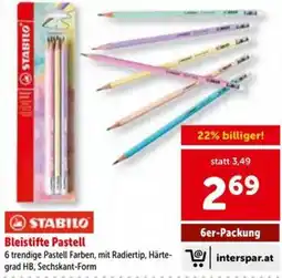 Interspar STABILO Bleistifte Pastell Angebot