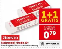 Interspar Radiergummi Studio 20 Angebot