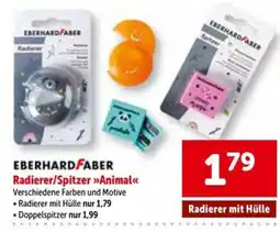 Interspar EBERHARD FABER Radierer/Spitzer Animal Angebot