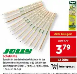 Interspar JOLLY Schulstifte Angebot
