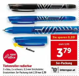 Interspar Tintenroller radierbar Angebot