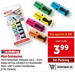 Interspar Mini-Textmarker Angebot