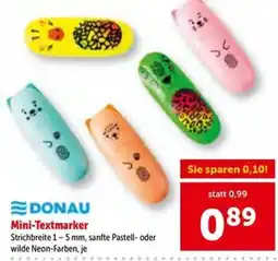 Interspar DONAU Mini-Textmarker Angebot