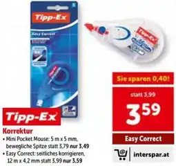 Interspar Korrektur Angebot