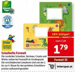 Interspar Schulhefte Formati Angebot