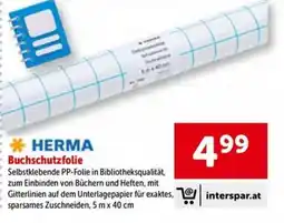 Interspar HERMA Buchschutzfolie Angebot