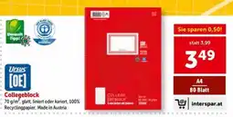 Interspar Collegeblock Angebot