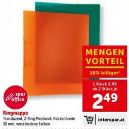 Interspar Ringmappe Angebot