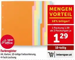 Interspar Farbregister Angebot