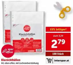 Interspar Klarsichthüllen Angebot
