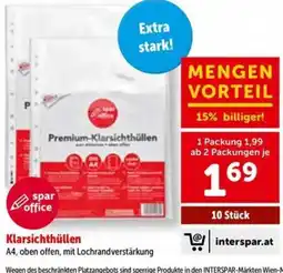 Interspar Klarsichthüllen Angebot