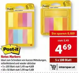 Interspar Notes Markers Angebot