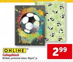 Interspar ONLINE Collegeblock Angebot