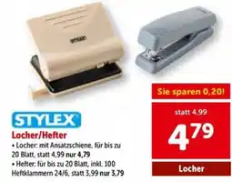 Interspar STYLEX Locher/Hefter Angebot