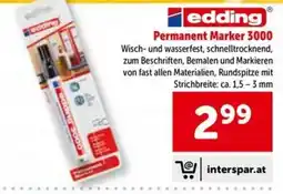 Interspar edding Permanent Marker 3000 Angebot