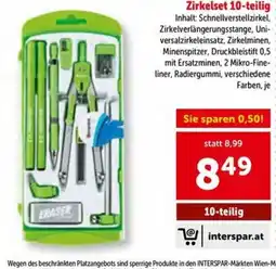 Interspar Zirkelset 10-teilig Angebot