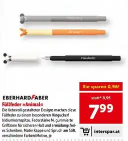 Interspar EBERHARDFABER Füllfeder Animal Angebot