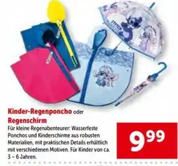 Interspar Kinder-Regenponcho oder Regenschirm Angebot