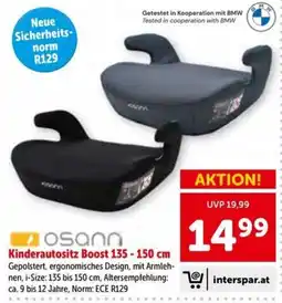 Interspar Kinderautositz Boost 135-150 cm Angebot