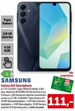 Interspar SAMSUNG Galaxy A16 Smartphone Angebot