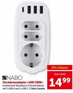 Interspar NABO Steckdosenadapter >AM 2000 Angebot