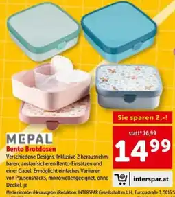 Interspar MEPAL Bento Brotdosen Angebot