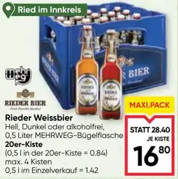 Maximarkt Rieder Weissbier Angebot
