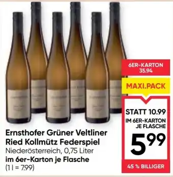 Maximarkt Ernsthofer Grüner Veltliner Ried Kollmütz Angebot