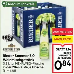 Maximarkt Rieder Sommer 3.0 Weinmischgetränk Angebot