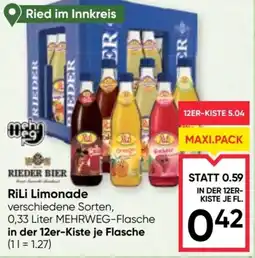 Maximarkt Rieder RiLi Limonade Angebot