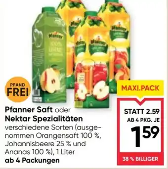 Maximarkt Pfanner Saft Angebot